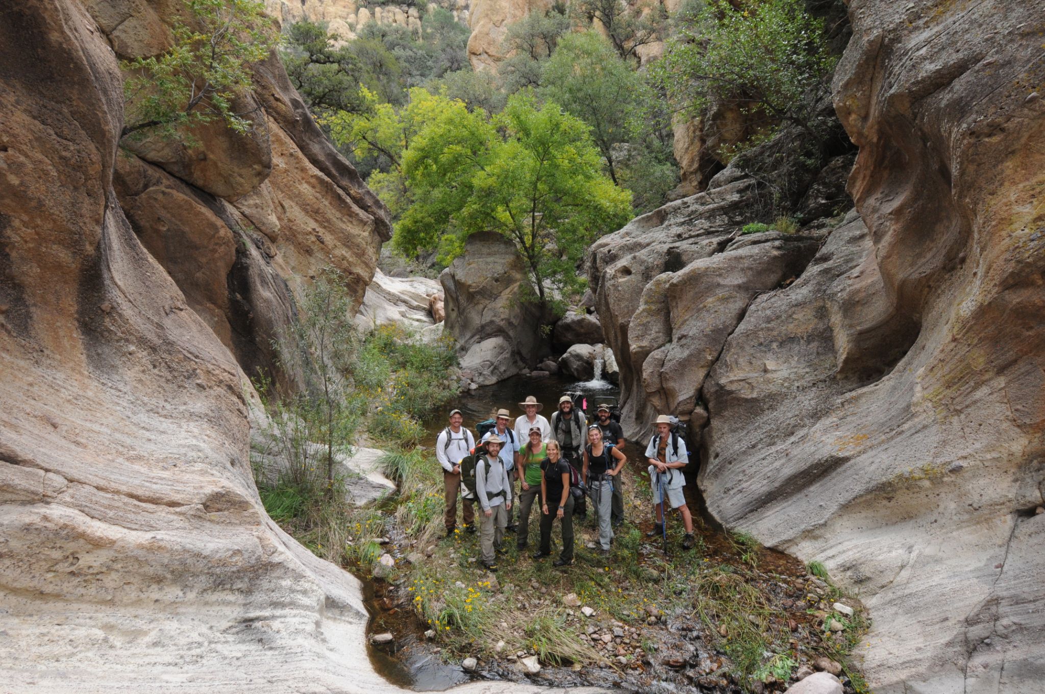 Release in Sycamore Canyon narrows